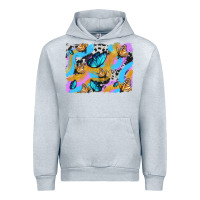 Heather Grey easter butterfly with glitter and cowhide  background Urban Hoodie - Artiststas