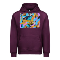 Mauve Wine easter butterfly with glitter and cowhide  background Urban Hoodie - Artiststas