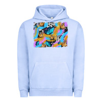 Pigment Grape Ice easter butterfly with glitter and cowhide  background Urban Hoodie - Artiststas