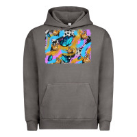 Pigment Tornado easter butterfly with glitter and cowhide  background Urban Hoodie - Artiststas