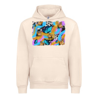 Sandshell easter butterfly with glitter and cowhide  background Urban Hoodie - Artiststas
