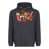 Smoke dachshund coffee cups Heavyweight Hoodie - Zillion Design Studio