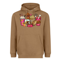 Toasted Coconut dachshund coffee cups Heavyweight Hoodie - Zillion Design Studio