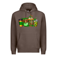 Coffee longhaired cow st patricks coffee Premium Hoodie - Jasminsmagicworld
