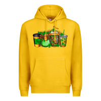 Lemon longhaired cow st patricks coffee Premium Hoodie - Jasminsmagicworld