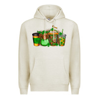 Oatmeal Heather longhaired cow st patricks coffee Premium Hoodie - Jasminsmagicworld