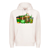Pale Pink longhaired cow st patricks coffee Premium Hoodie - Jasminsmagicworld