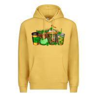 Antique Gold longhaired cow st patricks coffee Premium Hoodie - Jasminsmagicworld