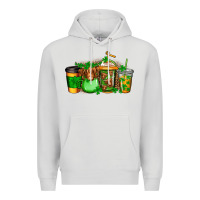 Dove Grey longhaired cow st patricks coffee Premium Hoodie - Jasminsmagicworld