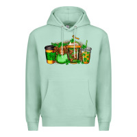 Seafoam longhaired cow st patricks coffee Premium Hoodie - Jasminsmagicworld