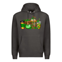 Smoke longhaired cow st patricks coffee Premium Hoodie - Jasminsmagicworld