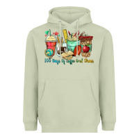 Matcha 100 days of coffee and chaos coffee cups Heavyweight Hoodie - Zillion Design Studio