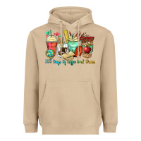 Mushroom 100 days of coffee and chaos coffee cups Heavyweight Hoodie - Zillion Design Studio