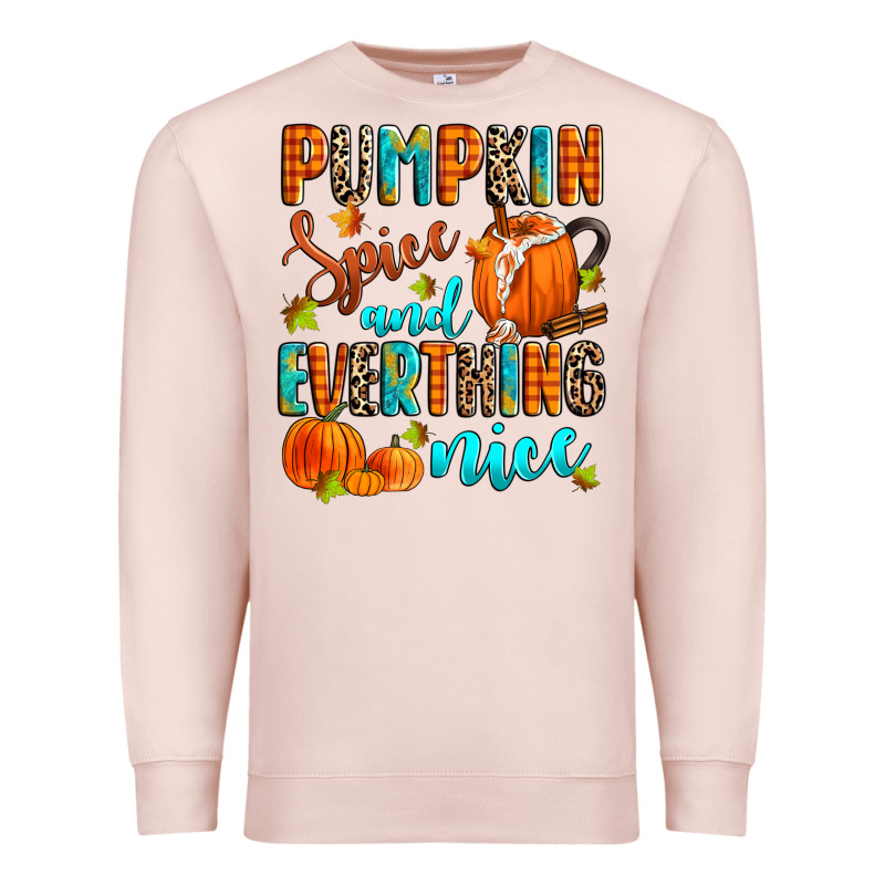 Pumpkin Spice And Everthing Nice Premium Sweatshirt by Zillion Design Studio | Teevron