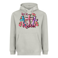 Moon Dust He Is Risen Cross Heavyweight Hoodie - RanaPortraitStore