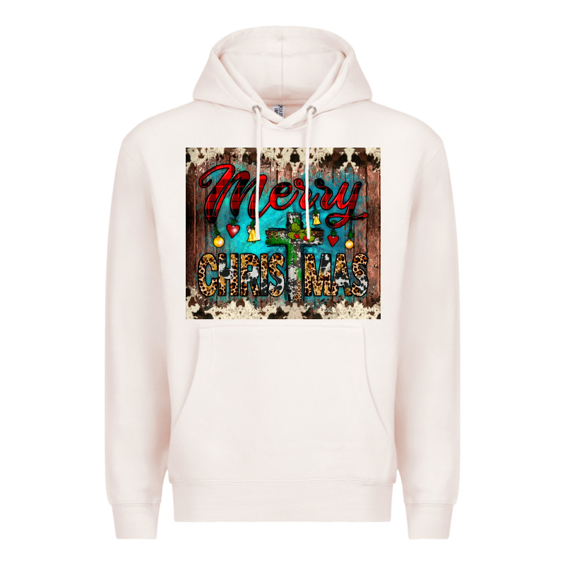 Merry Christmas Cross Tumbler Premium Hoodie by JahusDesignShop | Teevron
