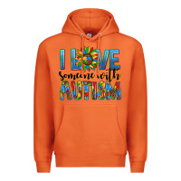 Carrot ı love someone with autism Premium Hoodie - AdoDesignShop