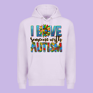 ı Love Someone With Autism Premium Hoodie Designed By Adodesignshop