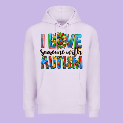 ı Love Someone With Autism Premium Hoodie Designed By Adodesignshop