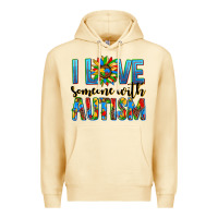 Pina Colada ı love someone with autism Premium Hoodie - AdoDesignShop