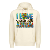 Sandshell ı love someone with autism Premium Hoodie - AdoDesignShop