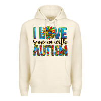 Tofu ı love someone with autism Premium Hoodie - AdoDesignShop