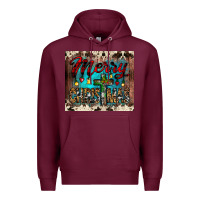 Burgundy merry christmas cross tumbler Premium Hoodie - JahusDesignShop