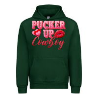 Forest Green pucker up cowboy Urban Hoodie - AdoDesignShop