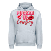 Heather Grey pucker up cowboy Urban Hoodie - AdoDesignShop