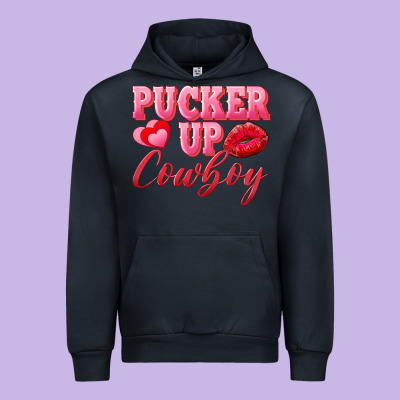 Pucker Up Cowboy Urban Hoodie Designed By Adodesignshop