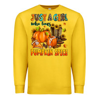 Lemon just a girl who loves pumpkin spice Premium Sweatshirt - Zillion Design Studio