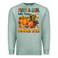 Seafoam just a girl who loves pumpkin spice Premium Sweatshirt - Zillion Design Studio