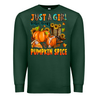 Sports Green just a girl who loves pumpkin spice Premium Sweatshirt - Zillion Design Studio