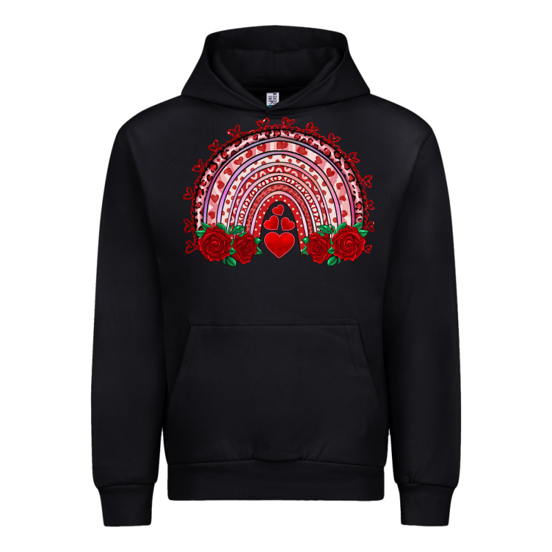 Valentine's Day Rainbow With Roses Urban Hoodie by AdoDesignShop | Teevron