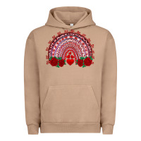 Pigment Burro valentine's day rainbow with roses Urban Hoodie - AdoDesignShop