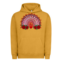 Pigment Peanut Butter valentine's day rainbow with roses Urban Hoodie - AdoDesignShop