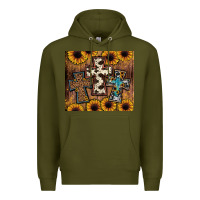 Army Green cross tumbler Premium Hoodie - JahusDesignShop