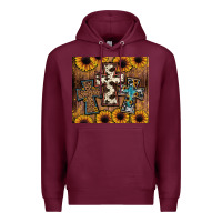 Burgundy cross tumbler Premium Hoodie - JahusDesignShop