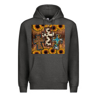 Charcoal Heather cross tumbler Premium Hoodie - JahusDesignShop