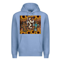 Colony Blue cross tumbler Premium Hoodie - JahusDesignShop