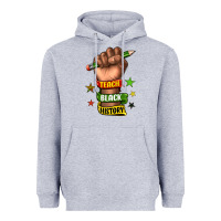 Heather Grey teach black history Heavyweight Hoodie - texasbilliewilder