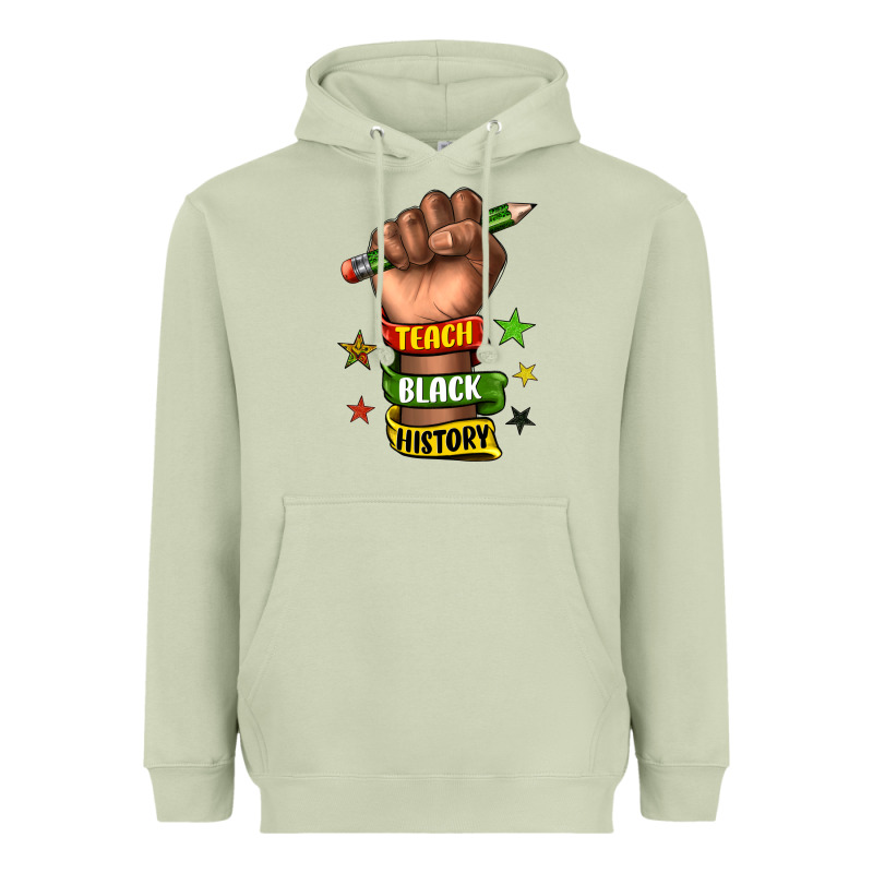 Teach Black History Heavyweight Hoodie by texasbilliewilder | Teevron