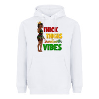 White thick thighs juneteenth vibes with afro black woma Heavyweight Hoodie - texasbilliewilder