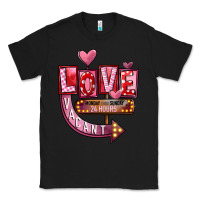 Black Valentines Day Love Vacant Classic Tee - FaDigitalArtStudio