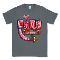 Charcoal Heather Valentines Day Love Vacant Classic Tee - FaDigitalArtStudio