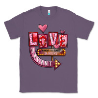 Lavender Valentines Day Love Vacant Classic Tee - FaDigitalArtStudio