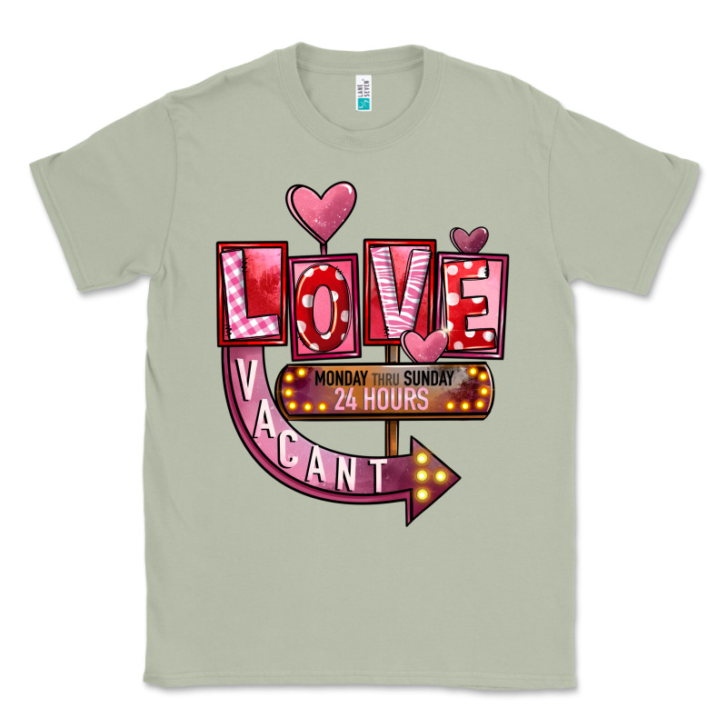 Valentines Day Love Vacant Classic Tee by FaDigitalArtStudio | Teevron