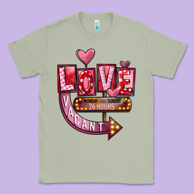 Valentines Day Love Vacant Classic Tee Designed By Fadigitalartstudio
