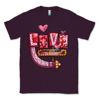 Plum Valentines Day Love Vacant Classic Tee - FaDigitalArtStudio