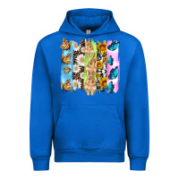 Cobalt easter bunny butterfly daisy and sunflower with cowhide and  leopard b Urban Hoodie - Artiststas